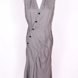 Lewit Black and White Size 10 Houndstooth Plaid Sheath Dress Nordstrom